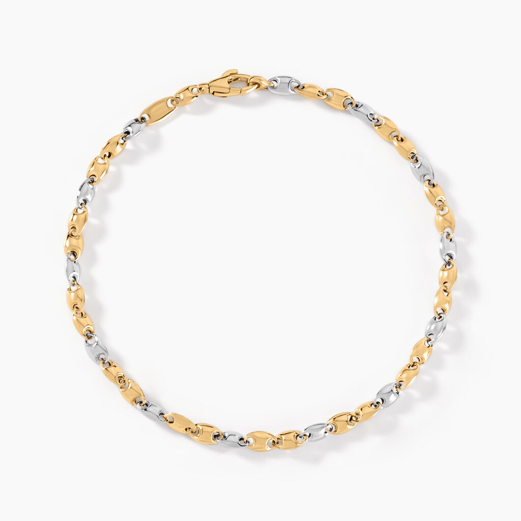Bracelet Dami Or Bicolore - Bracelets cha&icirc;nes Homme | Marc Orian