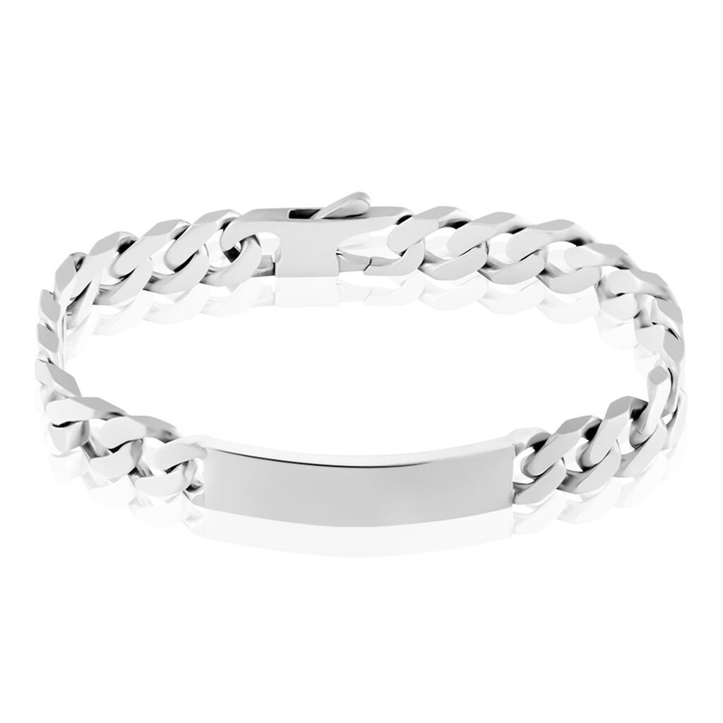 Bracelet Identité Casper Argent Gris - Gourmettes Homme | Marc Orian