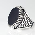 Bague Thimeo Argent Blanc Onyx - Bagues de promesse Homme | Marc Orian