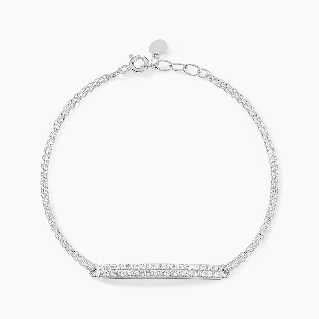 Bracelet Melineeargent Blanc Oxyde De Zirconium - Bracelets fantaisie Femme | Marc Orian