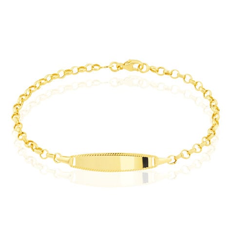 Bracelet Identité Marcel Maille Jaseron Or Jaune - Gourmettes Enfant | Marc Orian