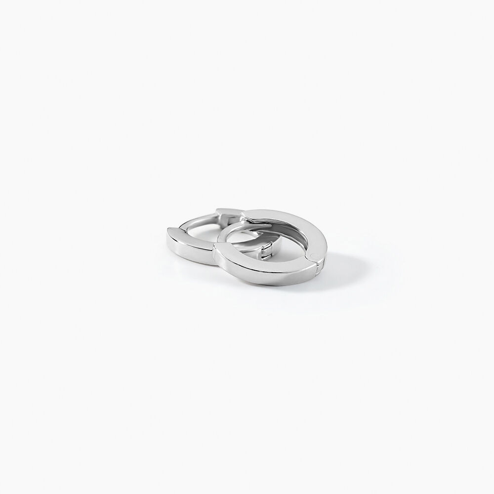 Créoles Argent Blanc Eleanora - Créoles Femme | Marc Orian