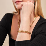 Bracelet Anadia Acier Jaune - Bracelets mailles Femme | Marc Orian