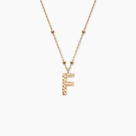 Collier Plaqu&eacute; Or Jaune Lettra - Colliers fantaisie Femme | Marc Orian