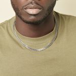 Collier Frederic Acier Blanc - Colliers fantaisie Homme | Marc Orian