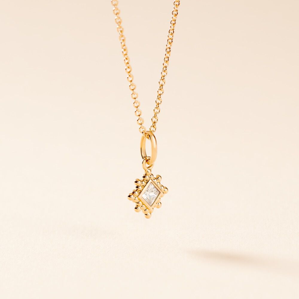 Collier Bobbie Plaqué Or Jaune Oxyde De Zirconium - Colliers avec pierres Femme | Marc Orian