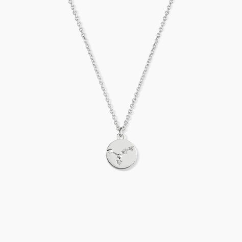 Collier Despina Argent Blanc Oxyde De Zirconium - Colliers avec pierres Femme | Marc Orian