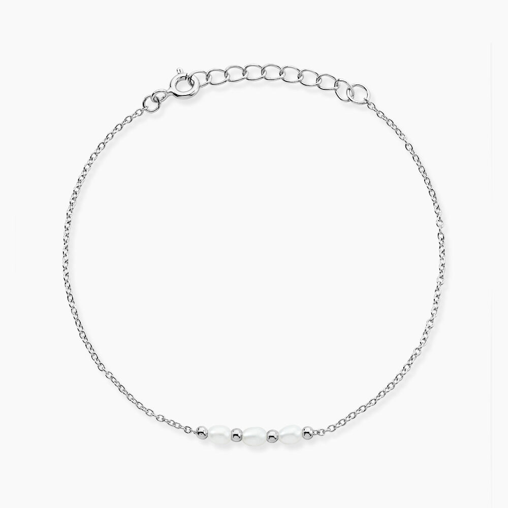 Bracelet Felisia Argent Blanc Perle De Culture - Bracelets fantaisie Femme | Marc Orian