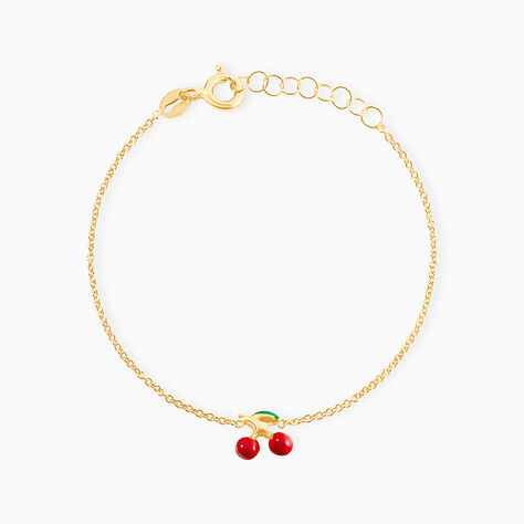 Bracelet Cherry Cerise Or Jaune - Bracelets chaînes Enfant | Marc Orian