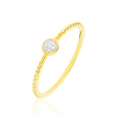 Bague Aqsa Or Jaune Diamant - Bagues Femme | Marc Orian