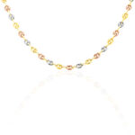 Collier Dami Maille Grain De Cafe Or Tricolore - Chaines Homme | Marc Orian