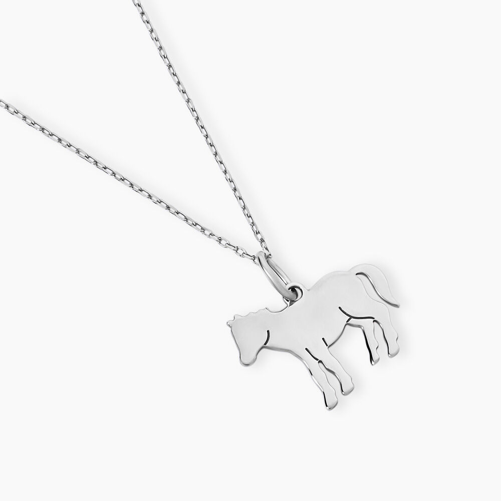 Pendentif Eitan Argent Blanc - Bijoux fantaisie Famille | Marc Orian