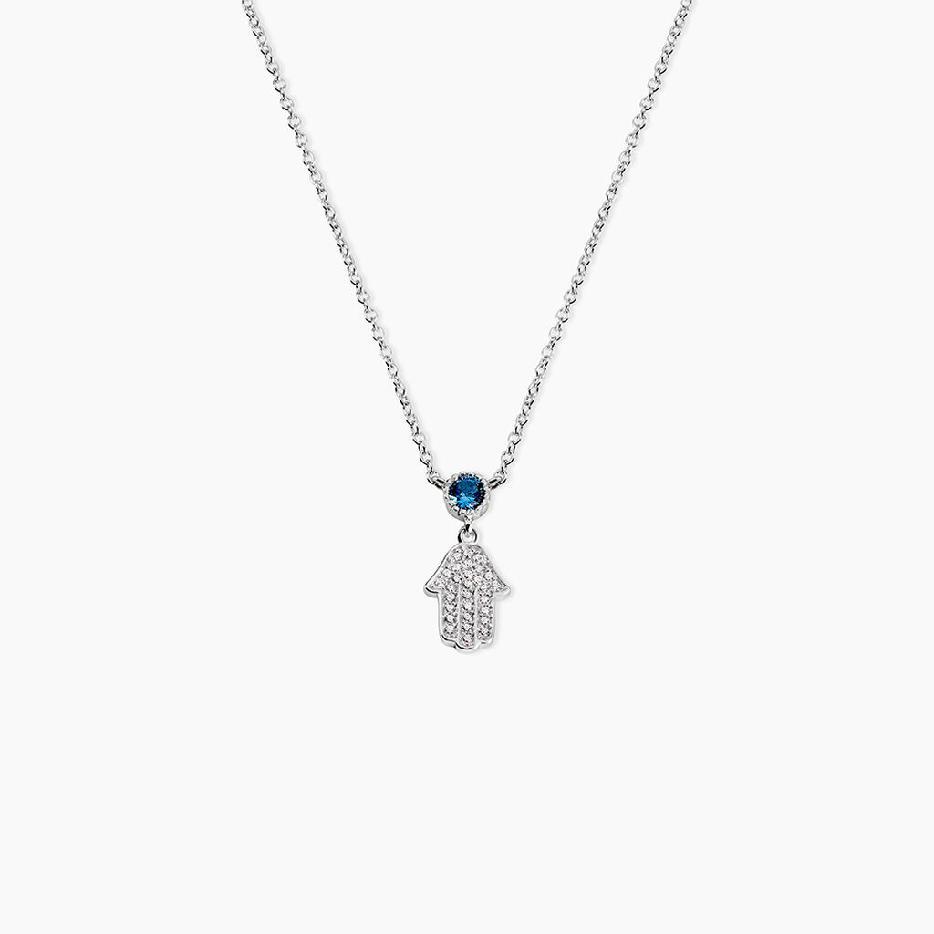 Collier Fidelma Argent Blanc Spinelle Oxyde De Zirconium - Colliers avec pierres Femme | Marc Orian