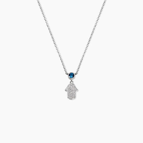 Collier Fidelma Argent Blanc Spinelle Oxyde De Zirconium - Colliers avec pierres Femme | Marc Orian