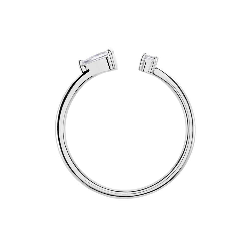 Bague Ajustable Shou Argent Oxyde De Zirconium - Bagues avec pierre Femme | Marc Orian