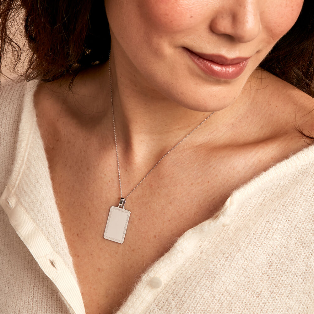 Pendentif Sirona Plaque Or Jaune - Bijoux personnalisés Famille | Marc Orian