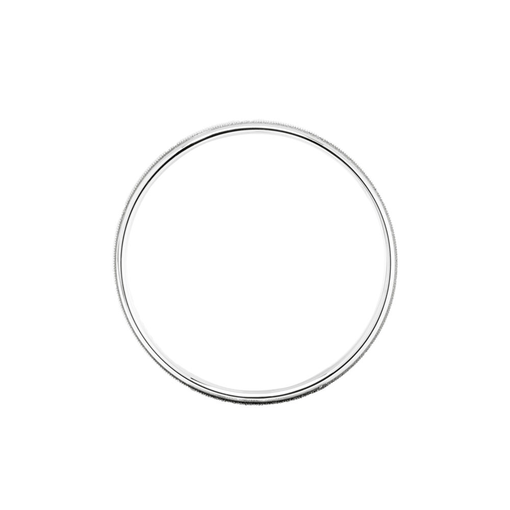 Alliance Oumou Ruban Plat Or Blanc - Alliances personnalis&eacute;es Famille | Marc Orian