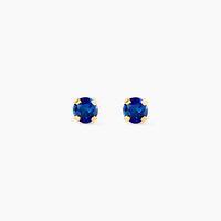 Boucles D'oreilles Puces Or Jaune Oxyde De Zirconium
