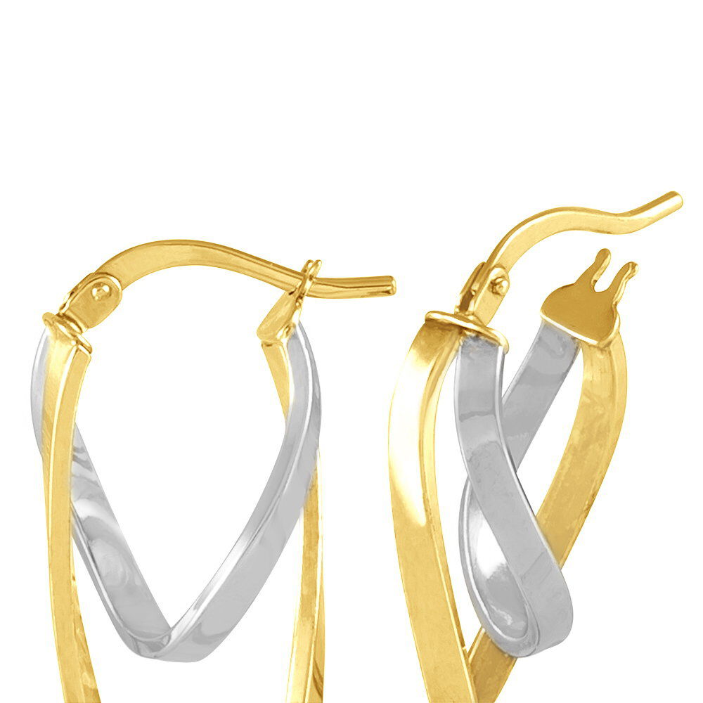 Cr&eacute;oles Aubrey Or Bicolore - Cr&eacute;oles Femme | Marc Orian