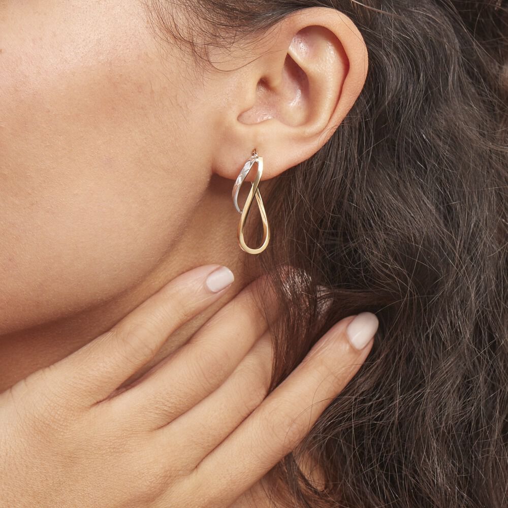Créoles Hepsie Or Bicolore - Créoles Femme | Marc Orian