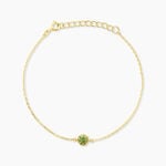 Bracelet Poem Argent Jaune P&eacute;ridot - Bracelets fantaisie Femme | Marc Orian