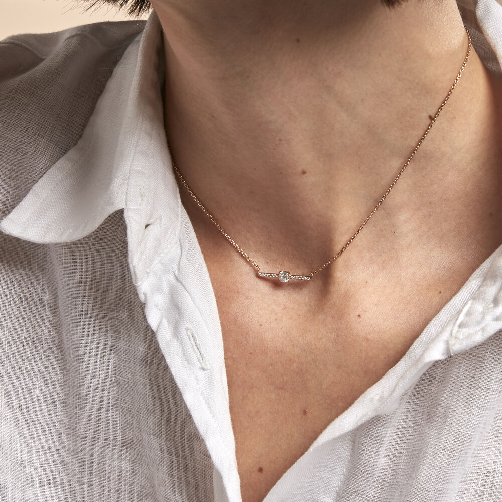 Collier Fergie Plaqué Or Jaune Oxyde De Zirconium - Colliers ras du cou Femme | Marc Orian