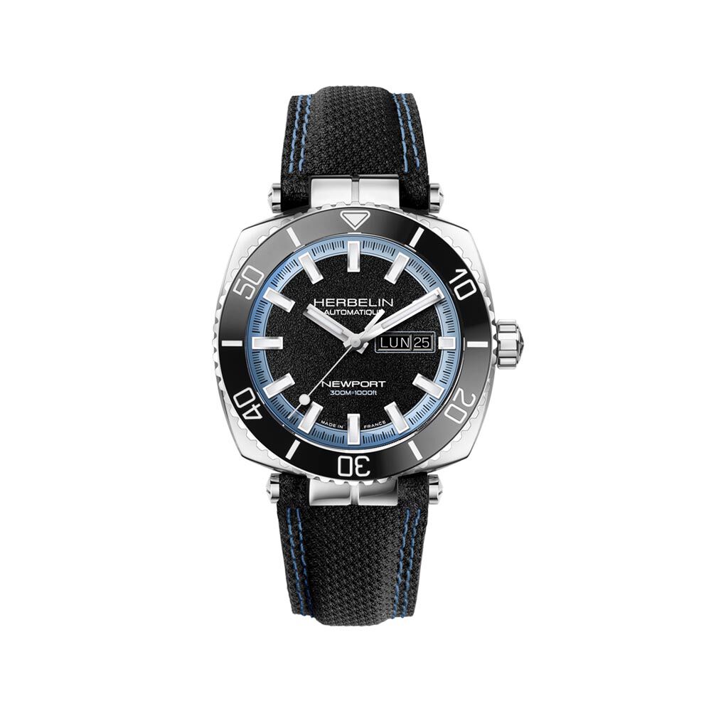 Montre Herbelin Newport Heritage Noir - Montres automatiques Homme | Marc Orian