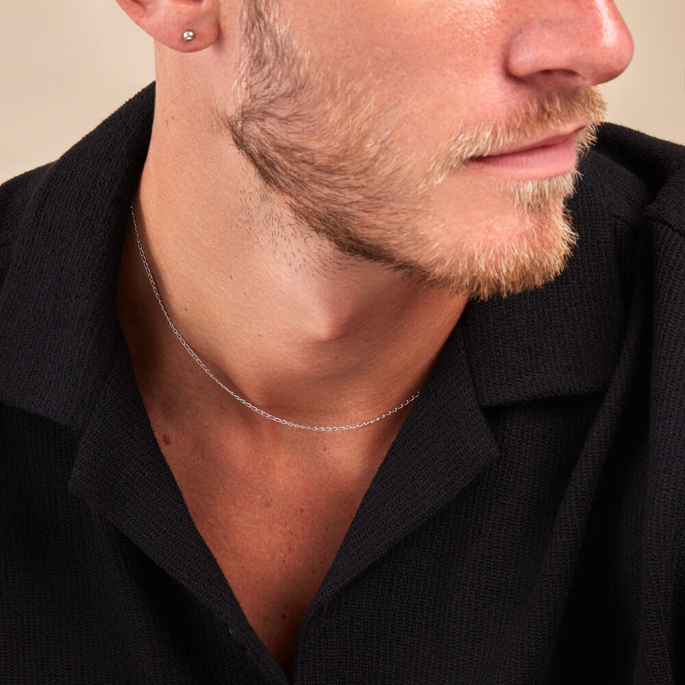 Collier Maille Nuncio Argent Blanc - Chaines Famille | Marc Orian