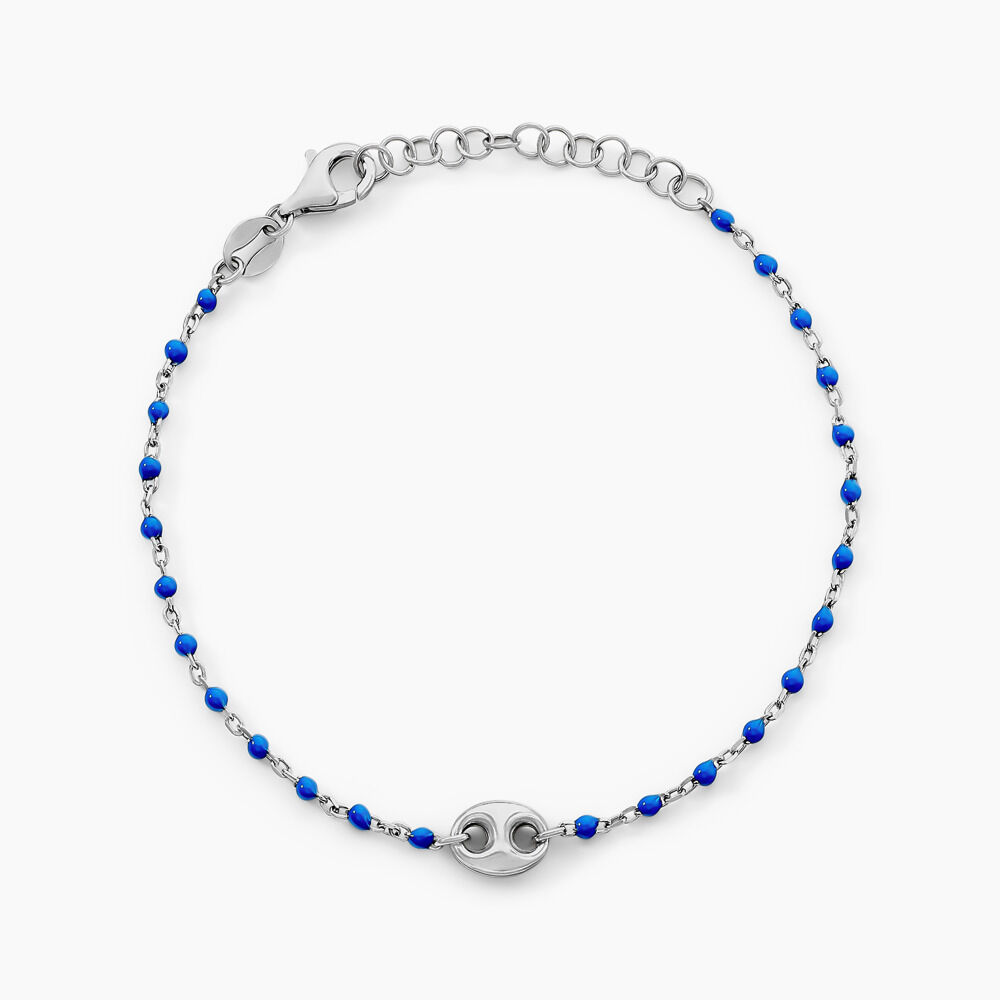 Bracelet Muguette Argent Blanc - Bracelets chaînes Femme | Marc Orian