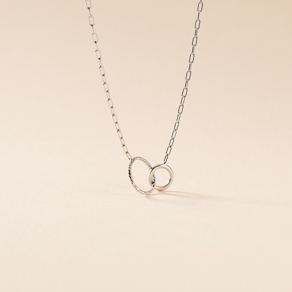 Collier Les Inseparables Argent Blanc - Colliers ras du cou Femme | Marc Orian