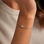 Bracelet Margot Argent Blanc Nacre Oxyde De Zirconium - Bracelets fantaisie Femme | Marc Orian