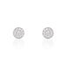 Boucles D'oreilles Puces Auxana Argent Blanc Oxyde De Zirconium - Puces Femme | Marc Orian