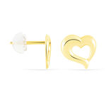 Boucles D'oreilles Puces Anne-maudae Coeurs Or Jaune - Puces Femme | Marc Orian