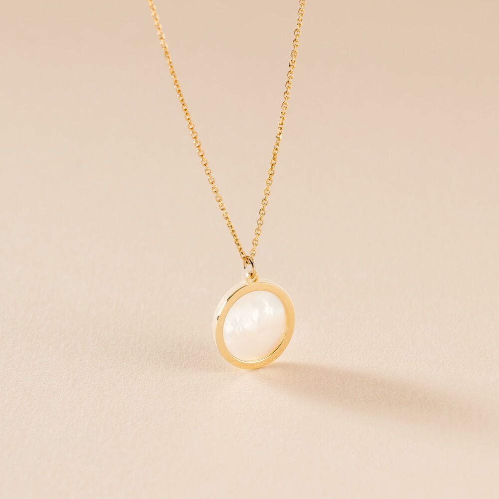 Collier Na&iuml;ade Or Jaune Nacre - Colliers avec pierres Femme | Marc Orian