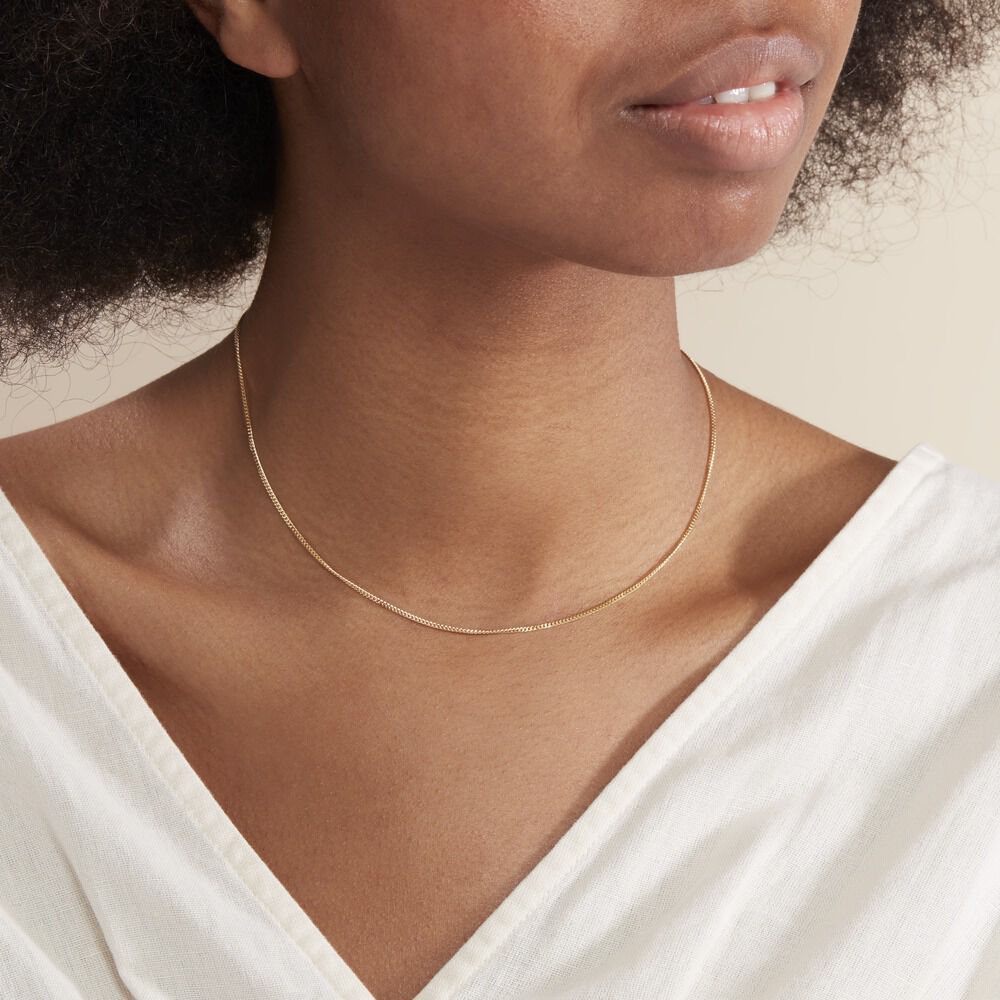 Chaîne Imad Maille Gourmette Or Jaune - Chaines Femme | Marc Orian