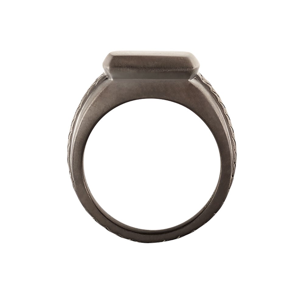 Bague Argent Noir - Bagues grosses Homme | Marc Orian