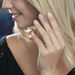 Demi-alliance Or Blanc Valentine Diamants Synthetique - Alliances avec pierres Femme | Marc Orian