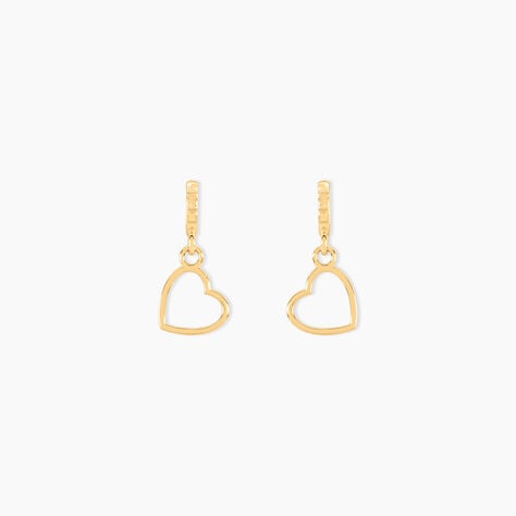 Boucles D'oreilles Pendantes Feryal Pendantes Coeurs Or Jaune - Pendantes Femme | Marc Orian