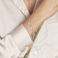 Bracelet Argent Blanc Ursy - Bracelets chaînes Femme | Marc Orian