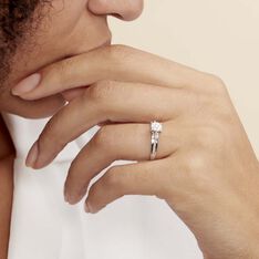 Bague Kate Or Blanc Diamant - Parure de mariage Femme | Marc Orian