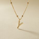 Collier Plaqu&eacute; Or Jaune Lettra - Colliers ete Femme | Marc Orian