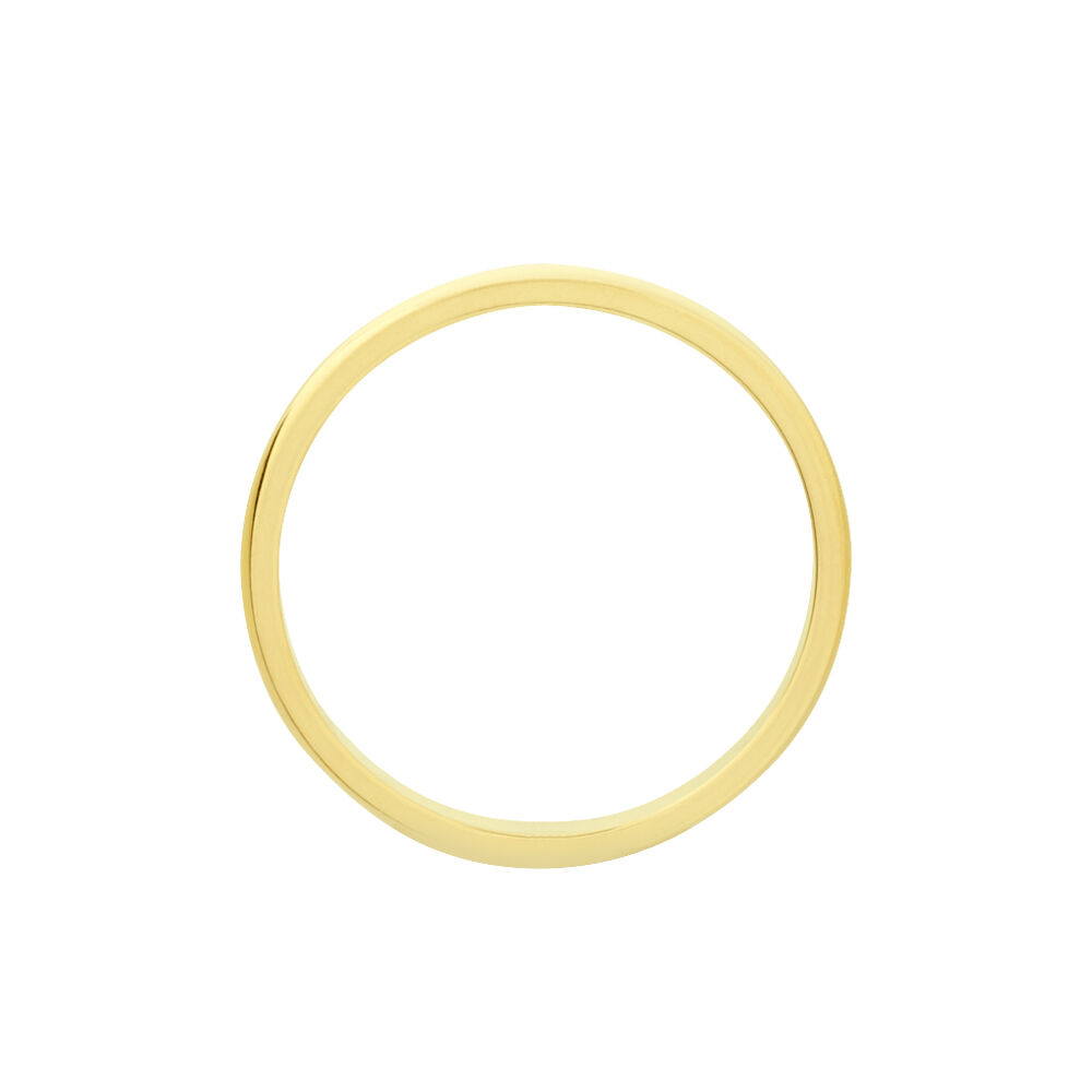 Alliance Ilian Demi Jonc Bombe Or Jaune - Alliances personnalis&eacute;es Famille | Marc Orian