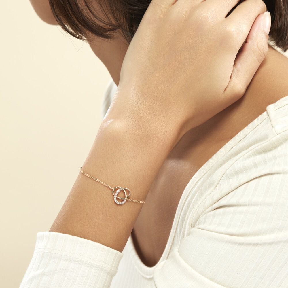 Bracelet Henia Plaque Or Jaune Oxyde De Zirconium - Bracelets fantaisie Femme | Marc Orian