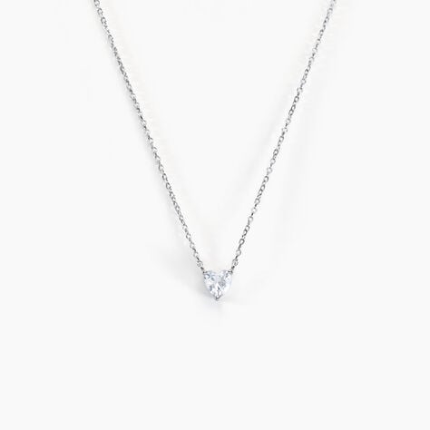 Collier Kelvyn Argent Blanc Oxyde De Zirconium - Colliers avec pierres Femme | Marc Orian