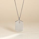 Pendentif Aymerik Argent Blanc - Bijoux personnalis&eacute;s Homme | Marc Orian