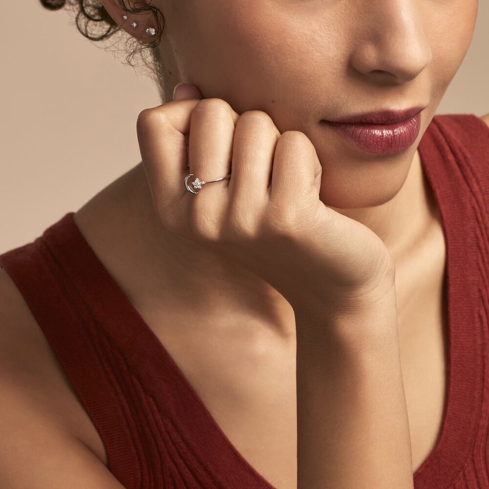 Bague Feeria Argent Blanc Oxyde De Zirconium - Bagues avec pierre Femme | Marc Orian