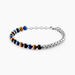 Bracelet Acier Blanc Calum œil De Tigre Onyx Agathe - Bracelets chaînes Homme | Marc Orian