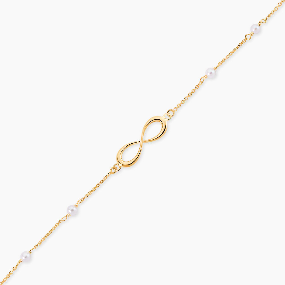 Bracelet Mierla Infini Or Jaune Perle De Culture - Bracelets cha&icirc;nes Femme | Marc Orian