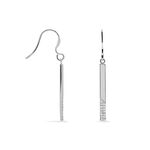 Boucles D'oreilles Pendantes Evodie Argent Blanc Oxyde De Zirconium - Pendantes Femme | Marc Orian