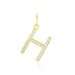 Pendentif Lettre H Or Jaune Oxyde - Pendentifs Famille | Marc Orian